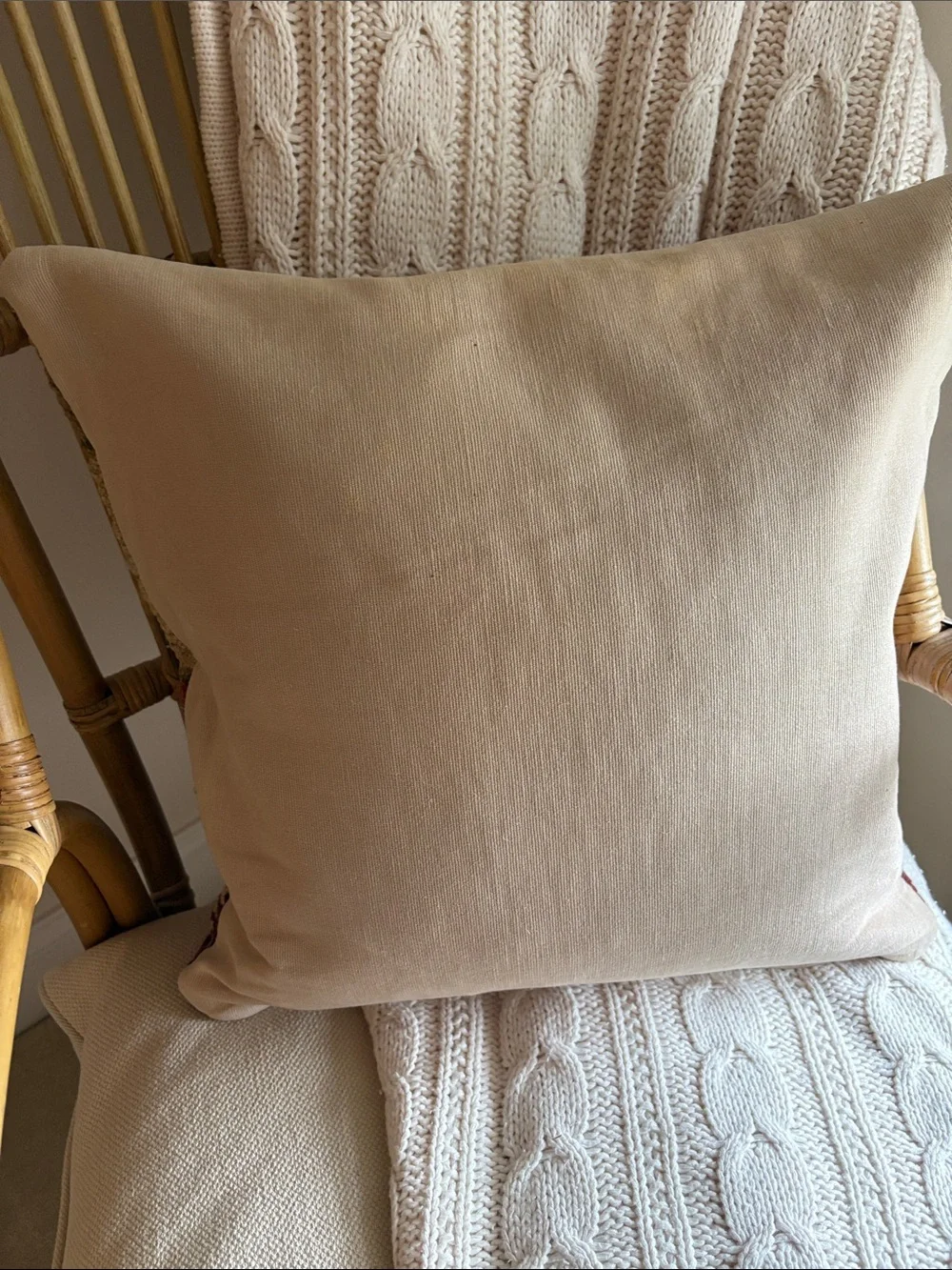 Pottery Barn Kilim-Style Accent Pillow Cover  in Rust,Green, Burgundy